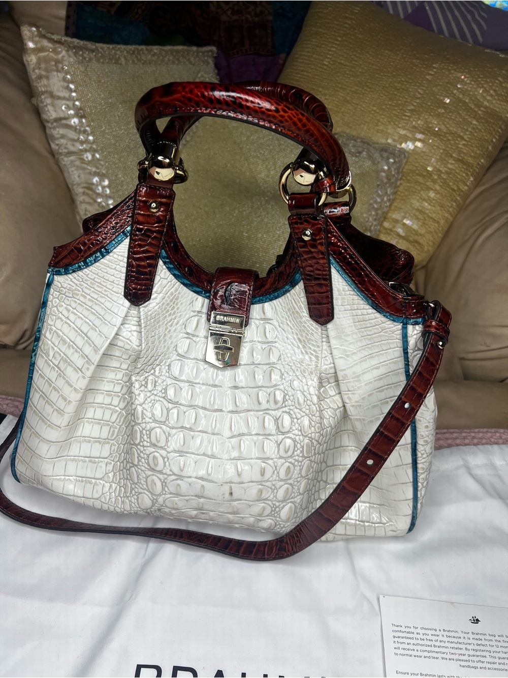 Brahmin Elisa Pearl Presley Tri-Colored